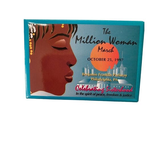The Million Woman March October 25 1997 Philadelphia Pinback Button Celebrating - Picture 4 of 13